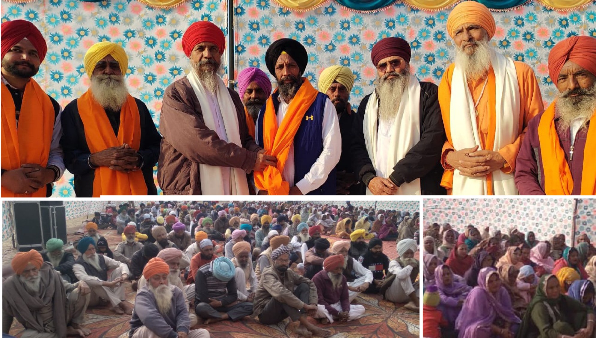 In a religious function at Bhattian Khurd, Sant Satwinder Hira, Sant Dhandra, Sant Dharam Singh connected the congregation with Bani through Gurmat thoughts